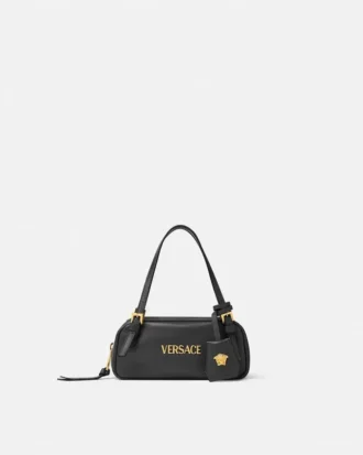 Versace Tag Nappa Bowling Mini Bag Versace Tag Nappa Bowling Mini Bag
