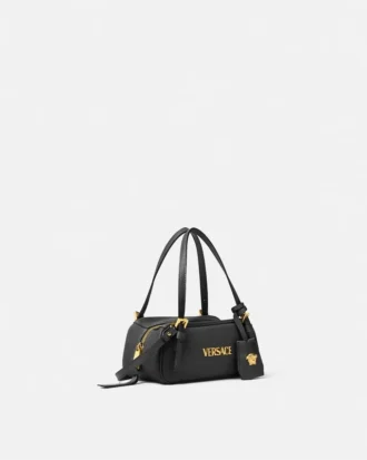 Versace Tag Nappa Bowling Mini Bag Versace Tag Nappa Bowling Mini Bag