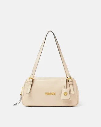 Versace Tag stor nappa bowlingväska Versace Tag stor nappa bowlingväska
